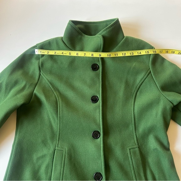 Green Button Down Pea Coat size M - Picture 8 of 12